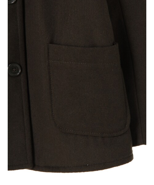 SEVENDAYS=SUNDAY（セブンデイズサンデイ）の「・ポリメルトンシングルPコート（ジャケット/アウター・カーキ・F）」の6枚目の写真
