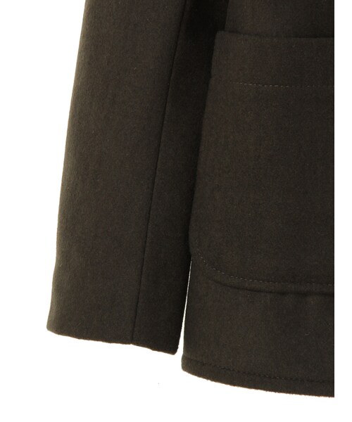SEVENDAYS=SUNDAY（セブンデイズサンデイ）の「・ポリメルトンシングルPコート（ジャケット/アウター・カーキ・F）」の5枚目の写真