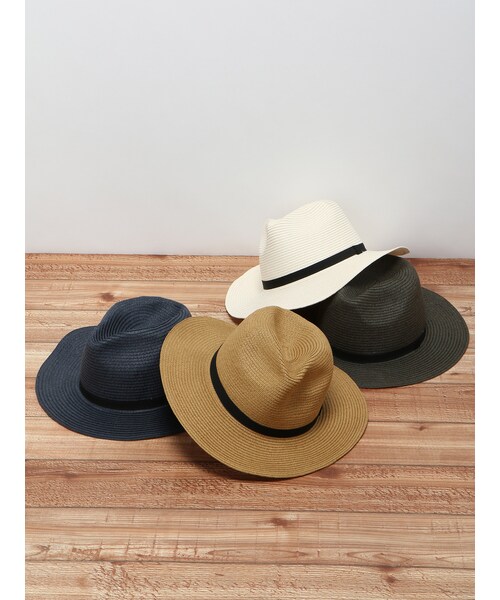 SEVENDAYS=SUNDAY（セブンデイズサンデイ）の「ロングブリム雑材ハット（帽子・オフホワイト/ベージュ/カーキ/ネイビー・F）」の5枚目の写真