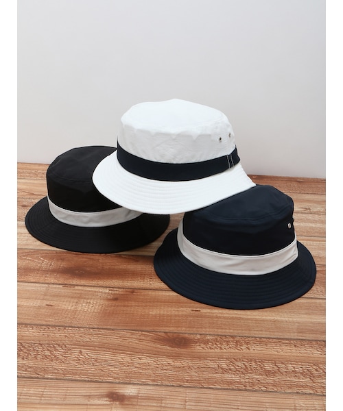 SEVENDAYS=SUNDAY（セブンデイズサンデイ）の「【Special Price】2トーンバケットハット（帽子・ホワイト/ブラック/ネイビー・F）」の4枚目の写真