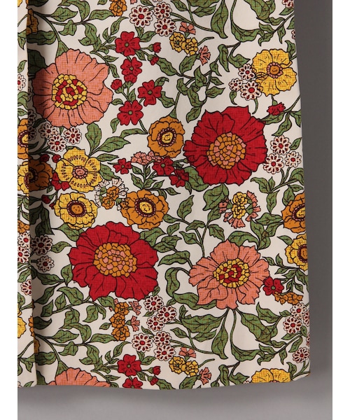 E hyphen world gallery（イーハイフンワールドギャラリー）の「M 花柄フレアチェスターコート（ジャケット/アウター・オフホワイト・S/M）」の6枚目の写真