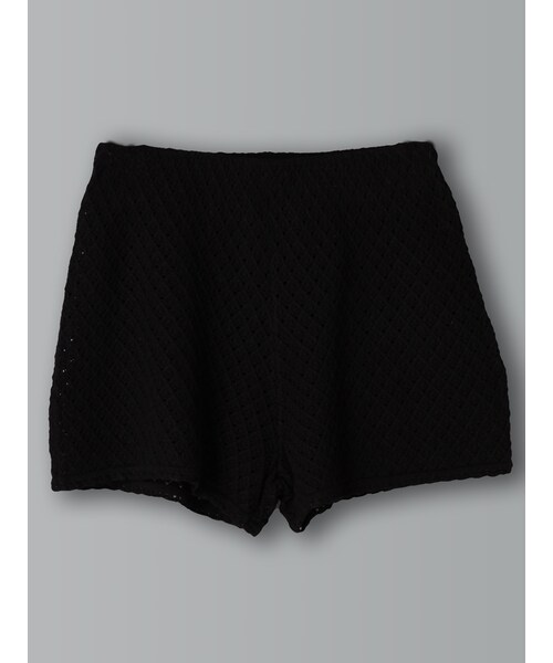 E hyphen world gallery Bon Bon（イーハイフンワールドギャラリーボンボン）の「クロシェショートパンツ（パンツ・ホワイト/グレー/ブラック/ピンク・S/M）」の2枚目の写真