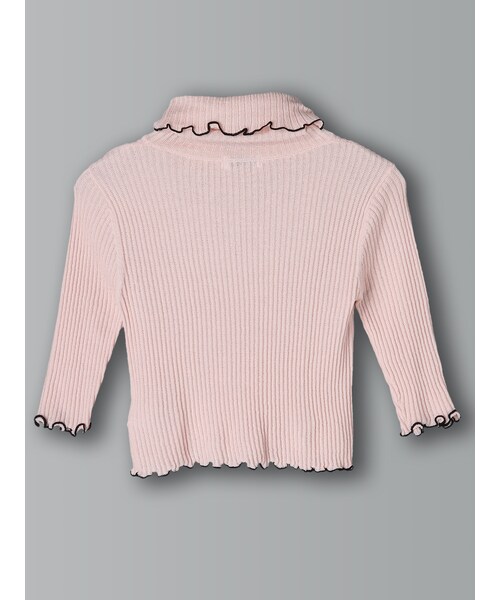 E hyphen world gallery Bon Bon（イーハイフンワールドギャラリーボンボン）の「5Sリブタートルニット（トップス・オフホワイト/グレー/ブラック/ピンク・S/M）」の8枚目の写真