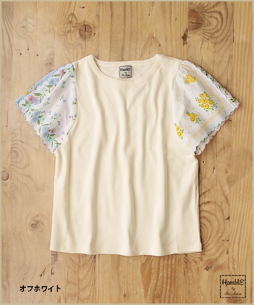 Par Avion - パラビオン 完売品 スカーフ袖 カットソー白 paravion（パラビオン）の「ハンカチ袖TOPS（）」 - WEAR