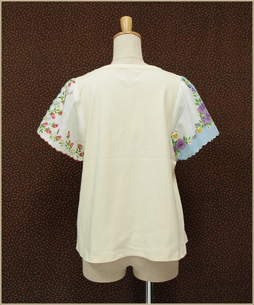 Par Avion - パラビオン 完売品 スカーフ袖 カットソー白 paravion（パラビオン）の「ハンカチ袖TOPS（）」 - WEAR