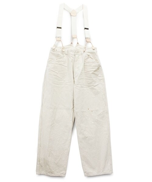 RNA-N（アールエヌエーエヌ）の「ワイドワークサスペンダーパンツ（パンツ・レディース・グレー/ホワイト・M）」の2枚目の写真