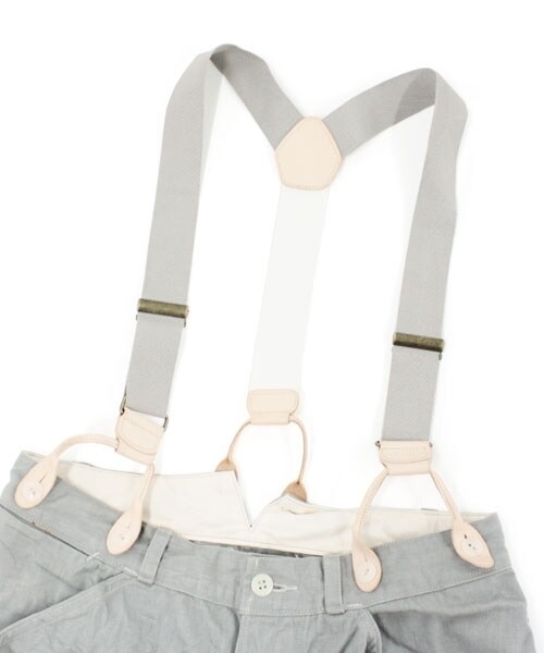 RNA-N（アールエヌエーエヌ）の「ワイドワークサスペンダーパンツ（パンツ・レディース・グレー/ホワイト・M）」の3枚目の写真