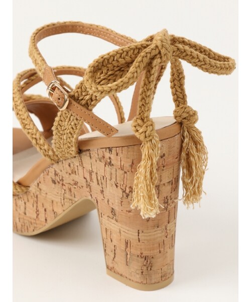 Honey Salon(ハニーサロン)の「マクラメサンダル(シューズ・レディース・アイボリー/ピンク/キャメル・23/23.5/24/24.5)」の8枚目の写真