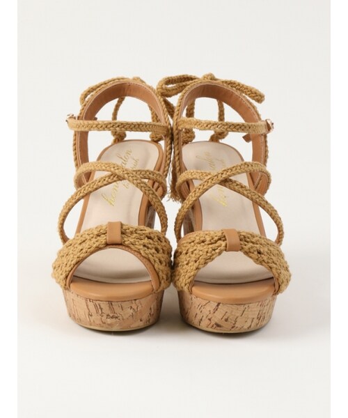 Honey Salon(ハニーサロン)の「マクラメサンダル(シューズ・レディース・アイボリー/ピンク/キャメル・23/23.5/24/24.5)」の5枚目の写真