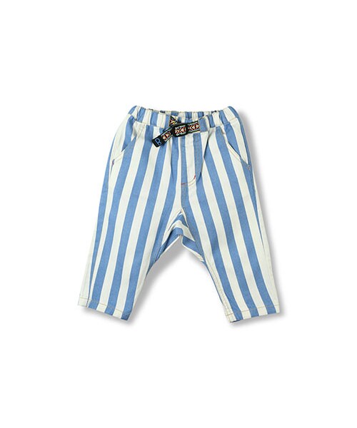 BRANSHES（ブランシェス）の「9分丈ツイルパンツ（その他パンツ・キッズ・オフホワイト/ブルー/サックス・80～150）」の2枚目の写真