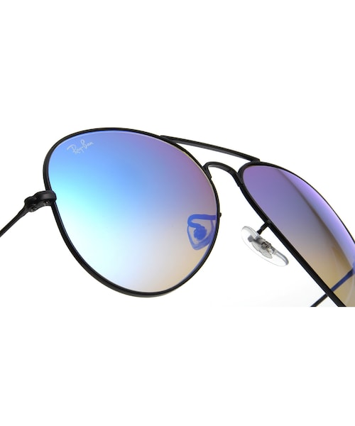 Ray-Ban（レイバン）の「レイバン AVIATOR GRADIENT FLASH RB3025-002/40-58（サングラス・ブラック・58□14-140）」の5枚目の写真