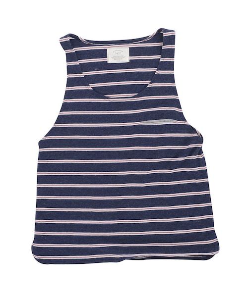 Ungrid（アングリッド）の「マルチボーダーポケットタンク（トップス・レディース・オフホワイト/オレンジ/ネイビー・F）」の2枚目の写真