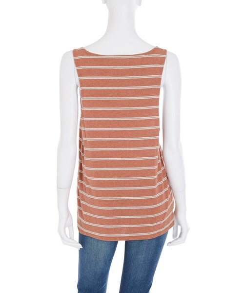 Ungrid（アングリッド）の「マルチボーダーポケットタンク（トップス・レディース・オフホワイト/オレンジ/ネイビー・F）」の7枚目の写真