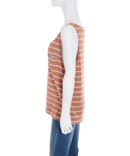 Ungrid（アングリッド）の「マルチボーダーポケットタンク（トップス・レディース・オフホワイト/オレンジ/ネイビー・F）」の6枚目の写真