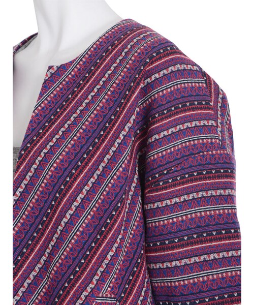 Ungrid（アングリッド）の「ワイドジャガードジャケット（ジャケット/アウター・レディース・ピンク/ブルー・F）」の9枚目の写真