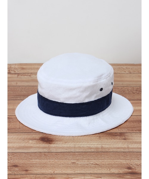 SEVENDAYS=SUNDAY(セブンデイズサンデイ)の「2トーンパイルバケットハット(帽子・ホワイト/ブラック/ネイビー・F)」の1枚目の写真