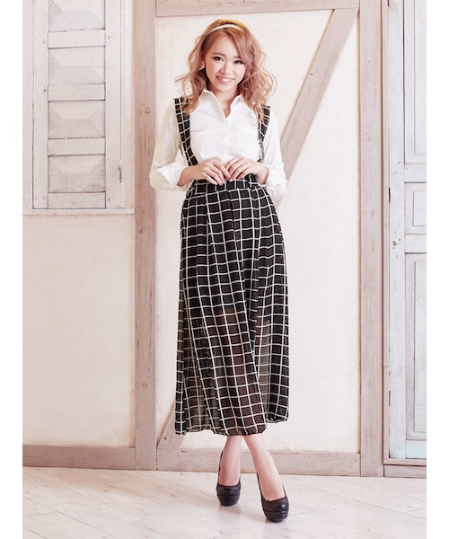 Ninarobe（ニーナローブ）の「【Nina-ニーナ-】シフォンロングフレアスカート(3colors)【1028/せがしぃ/瀬賀しおり】（スカート・レディース・その他）」の3枚目の写真