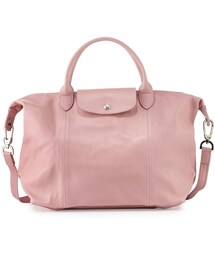 LONGCHAMP | Longchamp Le Pliage Cuir Handbag with Strap, Girl(トートバッグ)