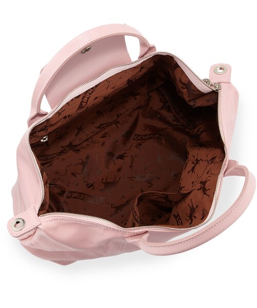 LONGCHAMP(ロンシャン)の「Longchamp Le Pliage Cuir Handbag with Strap, Girl(トートバッグ・レディース・GIRL・One Size)」の3枚目の写真