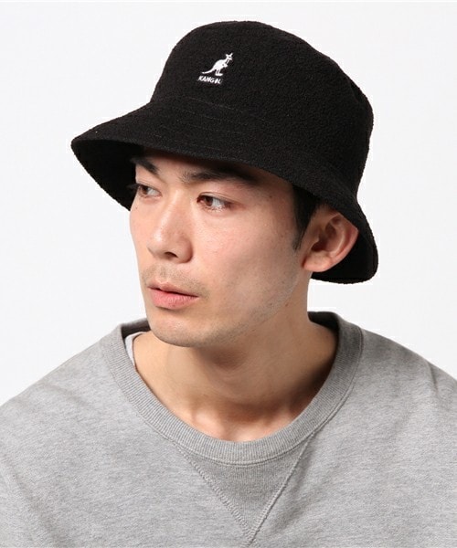 KANGOL(カンゴール)の「ユニセックス カンゴール バミューダ バケットハット KANGOL Bermuda Bucket(ハット・メンズ・ホワイト/ブラック/レッド・MEDIUM)」の10枚目の写真