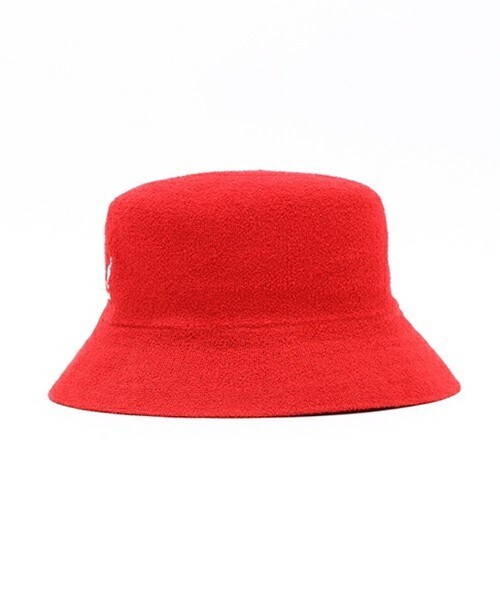 KANGOL(カンゴール)の「ユニセックス カンゴール バミューダ バケットハット KANGOL Bermuda Bucket(ハット・メンズ・ホワイト/ブラック/レッド・MEDIUM)」の4枚目の写真