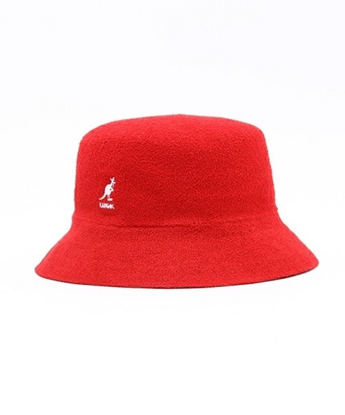 KANGOL(カンゴール)の「ユニセックス カンゴール バミューダ バケットハット KANGOL Bermuda Bucket(ハット・メンズ・ホワイト/ブラック/レッド・MEDIUM)」の3枚目の写真