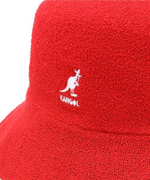 KANGOL(カンゴール)の「ユニセックス カンゴール バミューダ バケットハット KANGOL Bermuda Bucket(ハット・メンズ・ホワイト/ブラック/レッド・MEDIUM)」の6枚目の写真