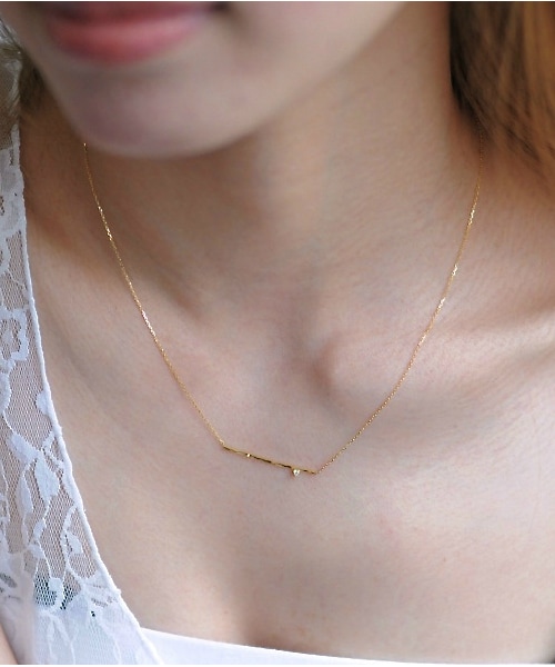 les desseins de DIEU（レデッサンドゥデュー）の「レデッサンドゥデュー 888-dライン ダイヤモンド ネックレス（ネックレス・レディース・ゴールド・40cm）」の2枚目の写真