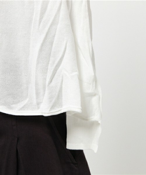 FRAPBOIS（フラボア）の「ピマニット（ニット/セーター・レディース・ホワイト/ブラック/ネイビー・1）」の8枚目の写真