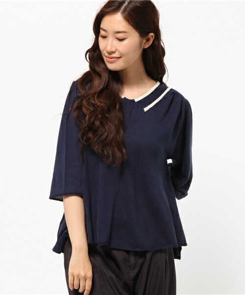 FRAPBOIS（フラボア）の「ピマニット（ニット/セーター・レディース・ホワイト/ブラック/ネイビー・1）」の3枚目の写真