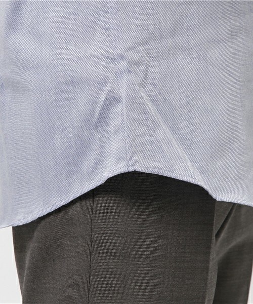 CROWDED CLOSET（クラウデッドクローゼット）の「【EASY CARE】コットンエスエテルドビー織りシャツ（シャツ/ブラウス・メンズ・ネイビー/ラベンダー・SMALL/LARGE/MEDIUM/LL）」の9枚目の写真