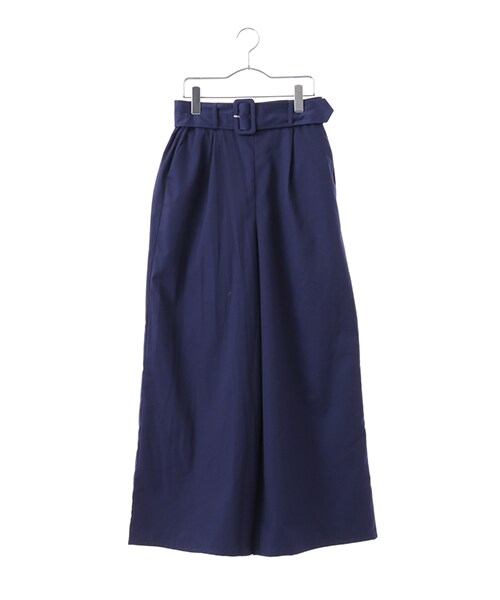 earth music&ecology（アースミュージックアンドエコロジー）の「太ベルト付きワイドパンツ（パンツ・アイボリー/ベージュ/カーキ/ネイビー・F）」の4枚目の写真