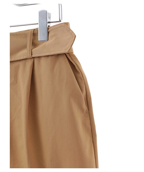 earth music&ecology（アースミュージックアンドエコロジー）の「太ベルト付きワイドパンツ（パンツ・アイボリー/ベージュ/カーキ/ネイビー・F）」の12枚目の写真