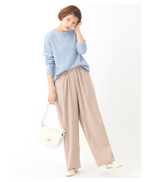 earth music&ecology（アースミュージックアンドエコロジー）の「【Special Price】ワンドパンツ（パンツ・ライトグレー/ブラック/ベージュ/カーキ/ネイビー・F）」の7枚目の写真