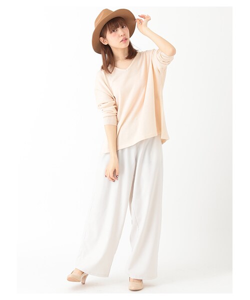 earth music&ecology（アースミュージックアンドエコロジー）の「【Special Price】ワンドパンツ（パンツ・ライトグレー/ブラック/ベージュ/カーキ/ネイビー・F）」の9枚目の写真
