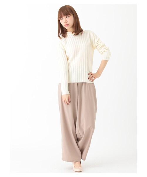earth music&ecology（アースミュージックアンドエコロジー）の「【Special Price】ワンドパンツ（パンツ・ライトグレー/ブラック/ベージュ/カーキ/ネイビー・F）」の8枚目の写真
