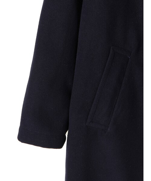 ehka sopo（エヘカソポ）の「ボアロングピーコート（ジャケット/アウター・チャコールグレー/キャメル/ネイビー・M）」の7枚目の写真