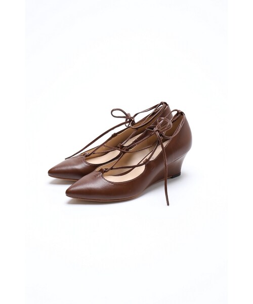 Spick & Span（スピックアンドスパン）の「≪2016S/S予約≫ORIGINAL Fレザーウェッジヒールレースアップ（シューズ・ブラック/ベージュ A・36/36.5/37/37.5/38）」の13枚目の写真