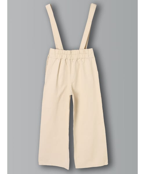 E hyphen world gallery（イーハイフンワールドギャラリー）の「綿ツイルサス付ワイドパンツ（パンツ・アイボリー/ブルー/ネイビー・F）」の5枚目の写真