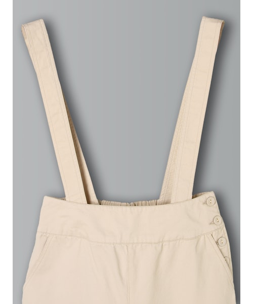 E hyphen world gallery（イーハイフンワールドギャラリー）の「綿ツイルサス付ワイドパンツ（パンツ・アイボリー/ブルー/ネイビー・F）」の6枚目の写真