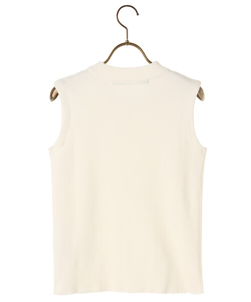YECCA VECCA(イェッカヴェッカ)の「ハイネックノースリーブニット(トップス・アイボリー/グレー/ブラック/サックスブルー・F)」の6枚目の写真