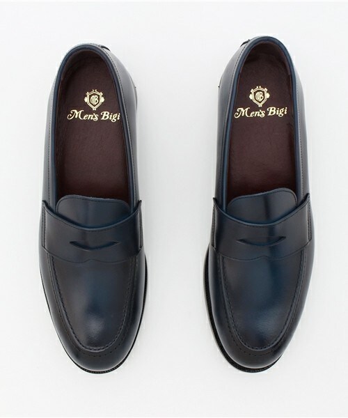 MEN'S BIGI(メンズビギ)の「レザーローファー/JAPAN MADE(日本製)(ドレスシューズ・メンズ・ネイビー/キャメル・SMALL/MEDIUM/LARGE)」の6枚目の写真