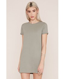 FOREVER 21 | FOREVER 21 cuffed-sleeve t-shirt dress(ワンピース)