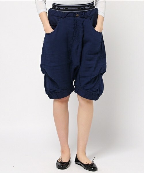 FRAPBOIS（フラボア）の「フォースガーゼダイ（その他パンツ・レディース・ブラック/グレー系その他/ネイビー・0/1）」の3枚目の写真