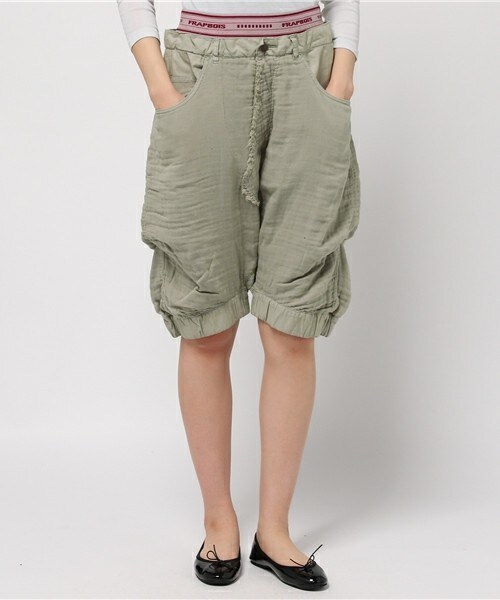 FRAPBOIS（フラボア）の「フォースガーゼダイ（その他パンツ・レディース・ブラック/グレー系その他/ネイビー・0/1）」の2枚目の写真