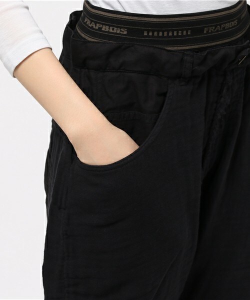 FRAPBOIS（フラボア）の「フォースガーゼダイ（その他パンツ・レディース・ブラック/グレー系その他/ネイビー・0/1）」の9枚目の写真