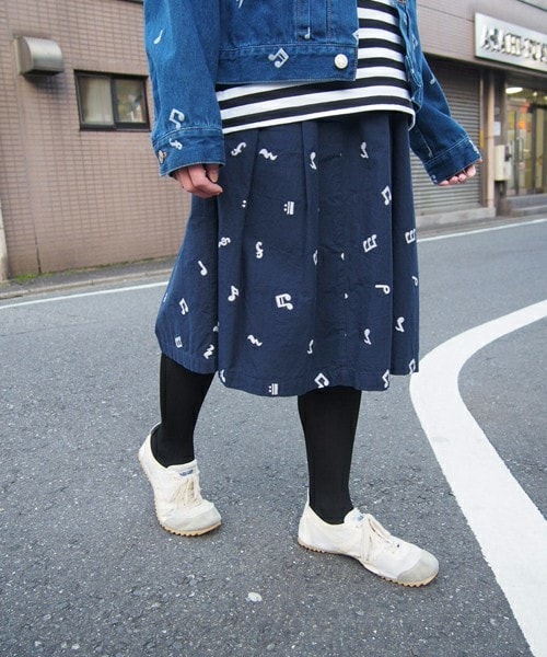 FRAPBOIS（フラボア）の「ノウトーツ（スカート・レディース・ホワイト/ネイビー・0/1）」の3枚目の写真