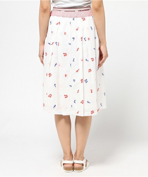 FRAPBOIS（フラボア）の「ノウトーツ（スカート・レディース・ホワイト/ネイビー・0/1）」の9枚目の写真