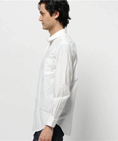 Johnbull Private labo（ジョンブルプライベートラボ）の「【Makerhood Shirt】レギュラーカラーシャツ（シャツ/ブラウス・メンズ・ホワイト・X-SMALL/SMALL/MEDIUM/LARGE）」の3枚目の写真