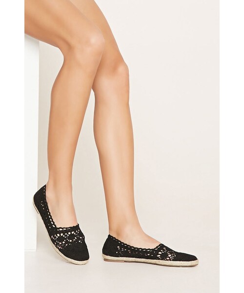 FOREVER 21(フォーエバー トゥエンティーワン)の「FOREVER 21 crochet espadrille flats(シューズ・レディース・Black/Pink/White/Blue・5.5/6/6.5/7/7.5/8/8.5/9/10)」の14枚目の写真